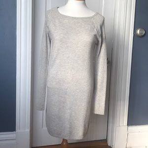 Athleta Merino Fine Wool Gray Sweater Dress XS